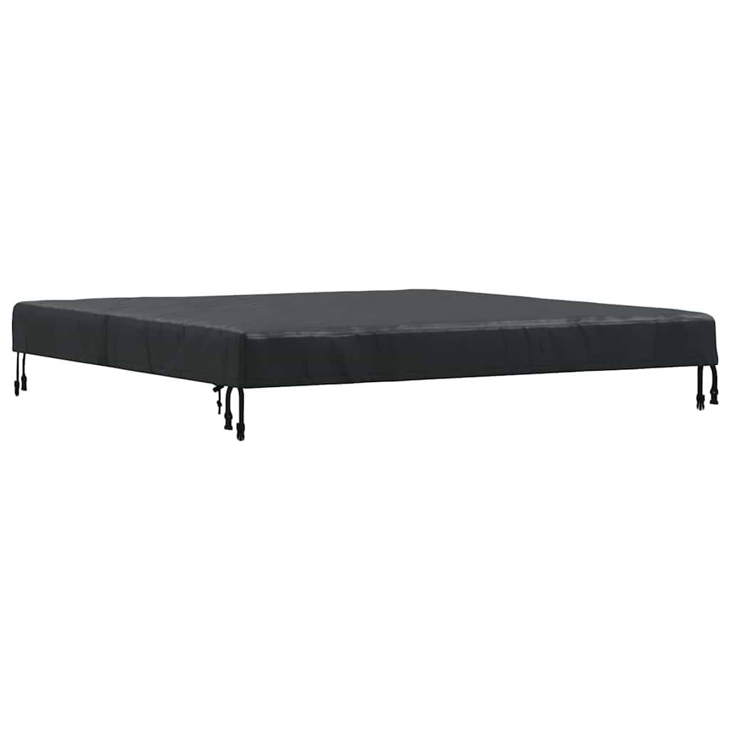 Housse de Protection 122cm Tissu Oxford 210D Imperméable pour Table de Jardin Carrée Noir 122x122x15 cm – ComfortXL Outdoor Living - Image 2
