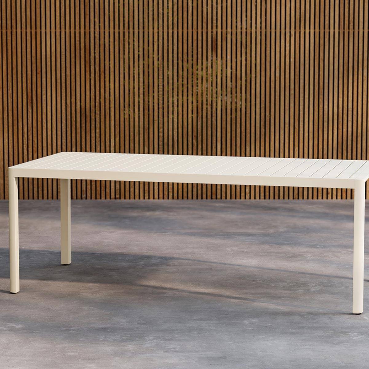 Paris Prix - Table de Jardin "Giardini" 200cm Beige - Image 5