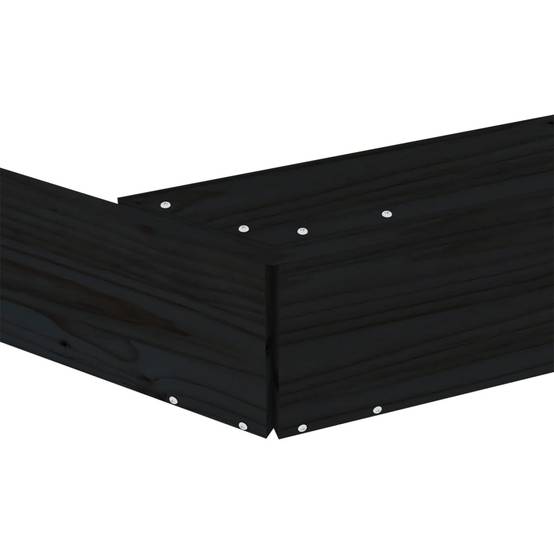 Maison Chic - Bac à sable - Maison de jeu pour enfants avec sièges noir octogone bois de pin massif-JU12119 - Image 7