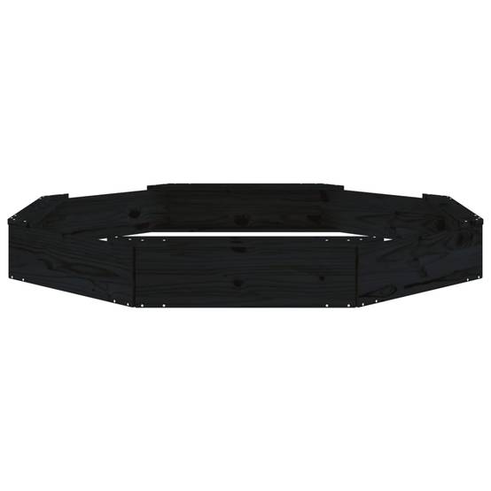 Maison Chic - Bac à sable - Maison de jeu pour enfants avec sièges noir octogone bois de pin massif-JU12119 - Image 5