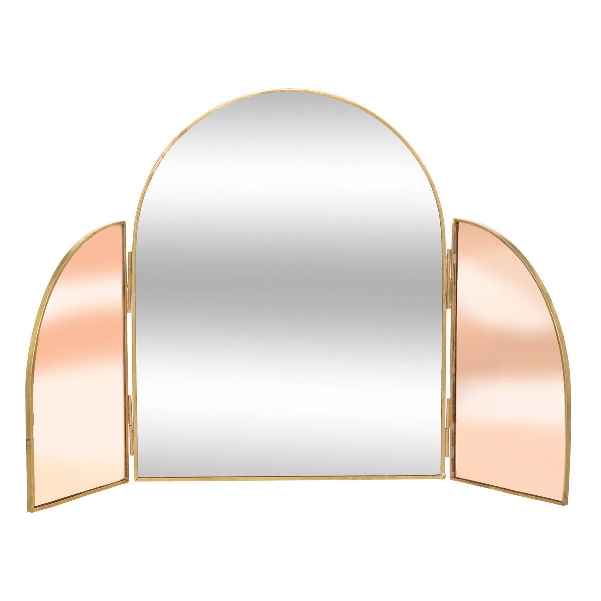 Miroir à poser en métal et verre - Image 1