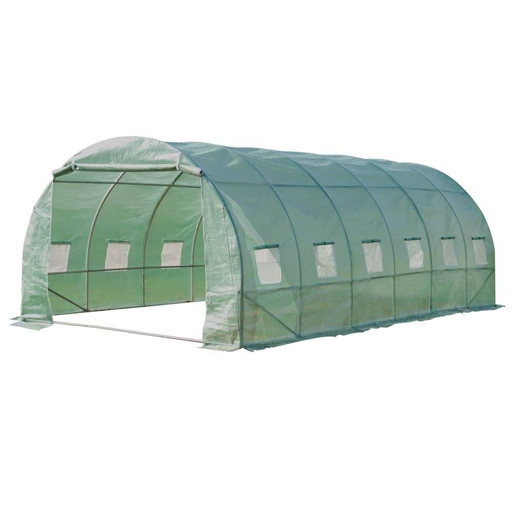 Serre tunnel de jardin en polyéthylène Renforcée - 18 m² - TERRE JARDIN - Image 1
