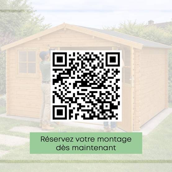Abri de jardin bois marron 15,5 m2 Zélos - Image 5