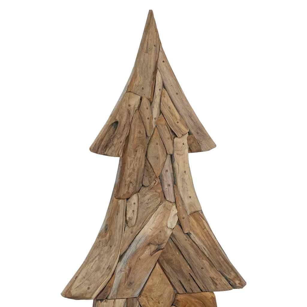 Maison Chic - Sapin de Noël | Arbre de Noël avec support Marron 180 cm Bois de teck solide Maison Chic - Image 7