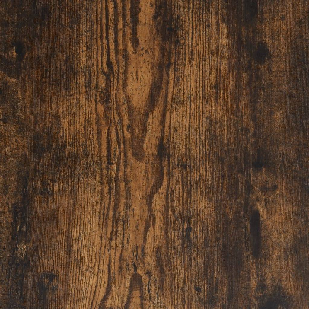 Manteau de Cheminée Effet Bois pour Salon Décoratif avec Étagère 75x20x87.5 cm Chêne Fumé - ComfortXL Outdoor Living - Image 8