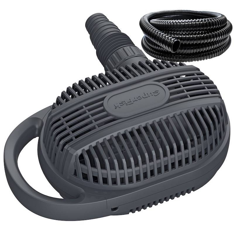 Superfish - Pompe Bassin 3500 l/h De Qualité, + 5m de tuyau 25mm Pour Bassins De Jardin De 3000 L
