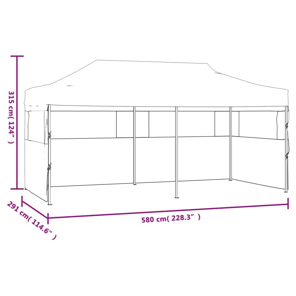Maison Chic - Tente de réception pliable avec parois 3 x 6 m Acier Blanc Maison Chic - Image 8