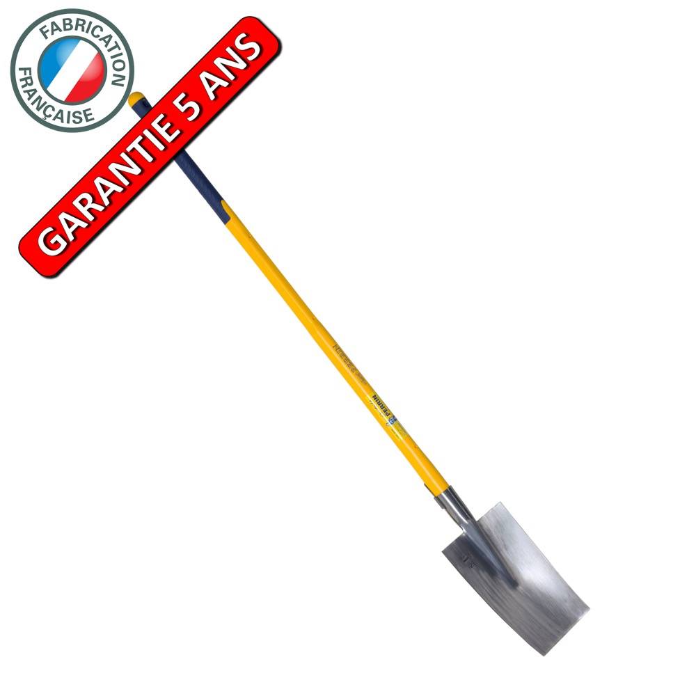 Outils Perrin - Louchet poli Senlis de 28 cm emmanché manche composite incassable en fibre de verre Outils Perrin