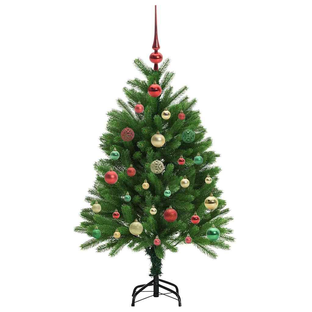 Sapin de Noël | Arbre de Noël avec 150 LED avec support Vert 120 cm PE Maison Chic - Image 6