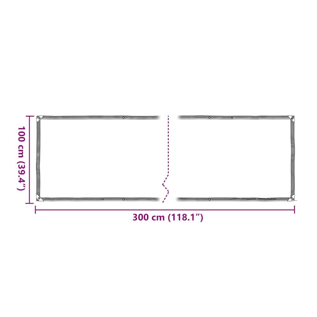 Vidaxl - Housse de protection plantes avec œillets 1x3 m polyéthylène vidaXL 3308694 - Image 3
