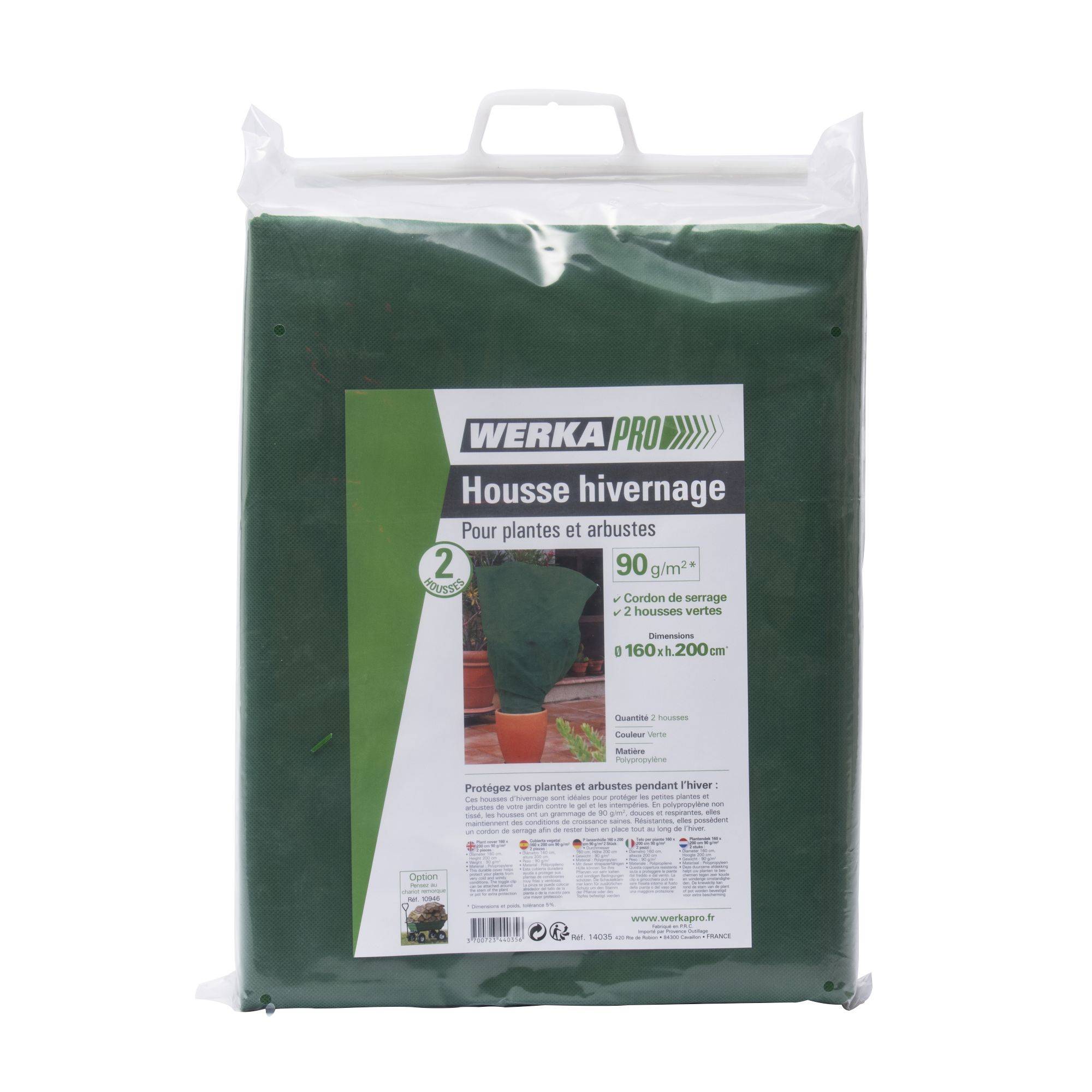 Housse plantes 160x200cm 90g/m2 2 pcs - Image 2