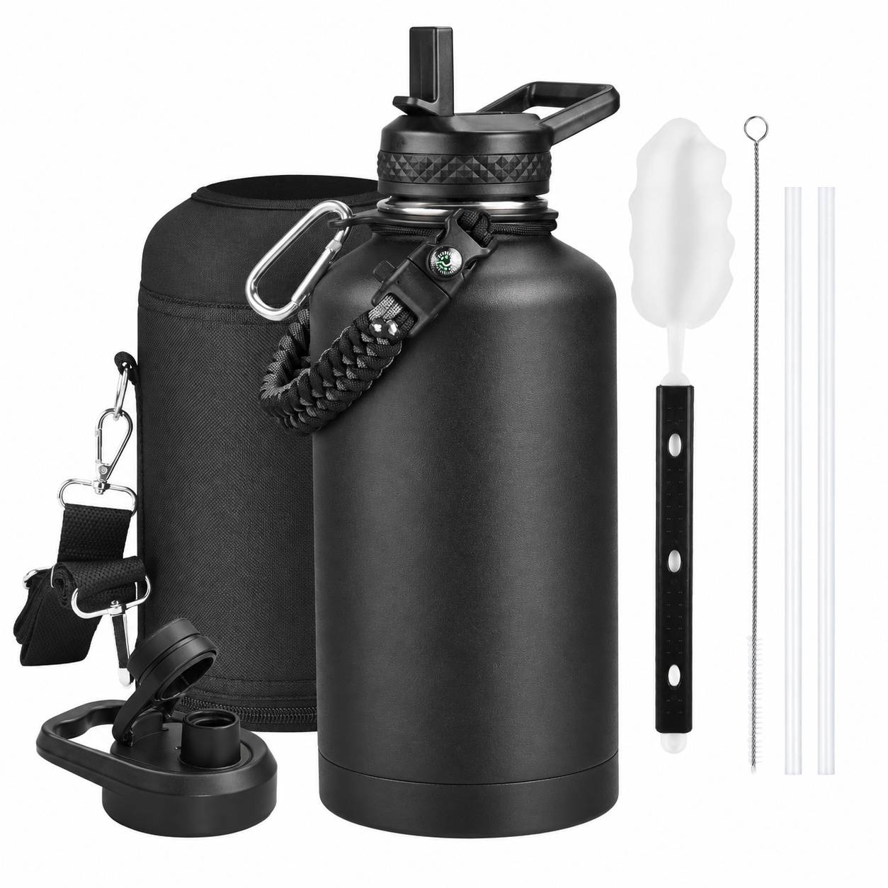 Bouteille Isotherme Acier Inoxydable 2L, Étanche, 48h Froide 24h Chaud - Image 1