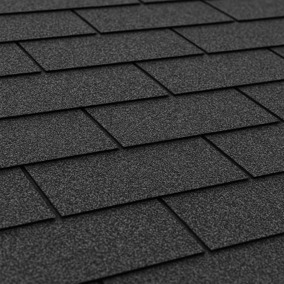 Timbela - Bardeaux bitumineux Trio (couleur: noir) - bitume toiture 3 m² - Timbela T-BLACK - Image 2
