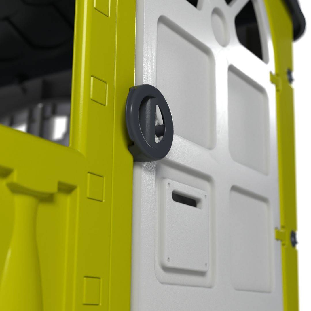 Maisonnette cabane plastique vert citron STORM - Image 3