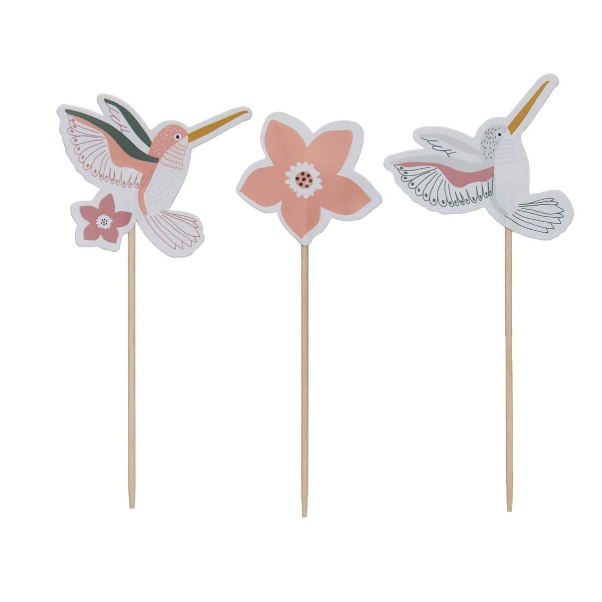 Lot de 10 Piques Décoratifs "Fées" 15cm Multicolore - Image 4