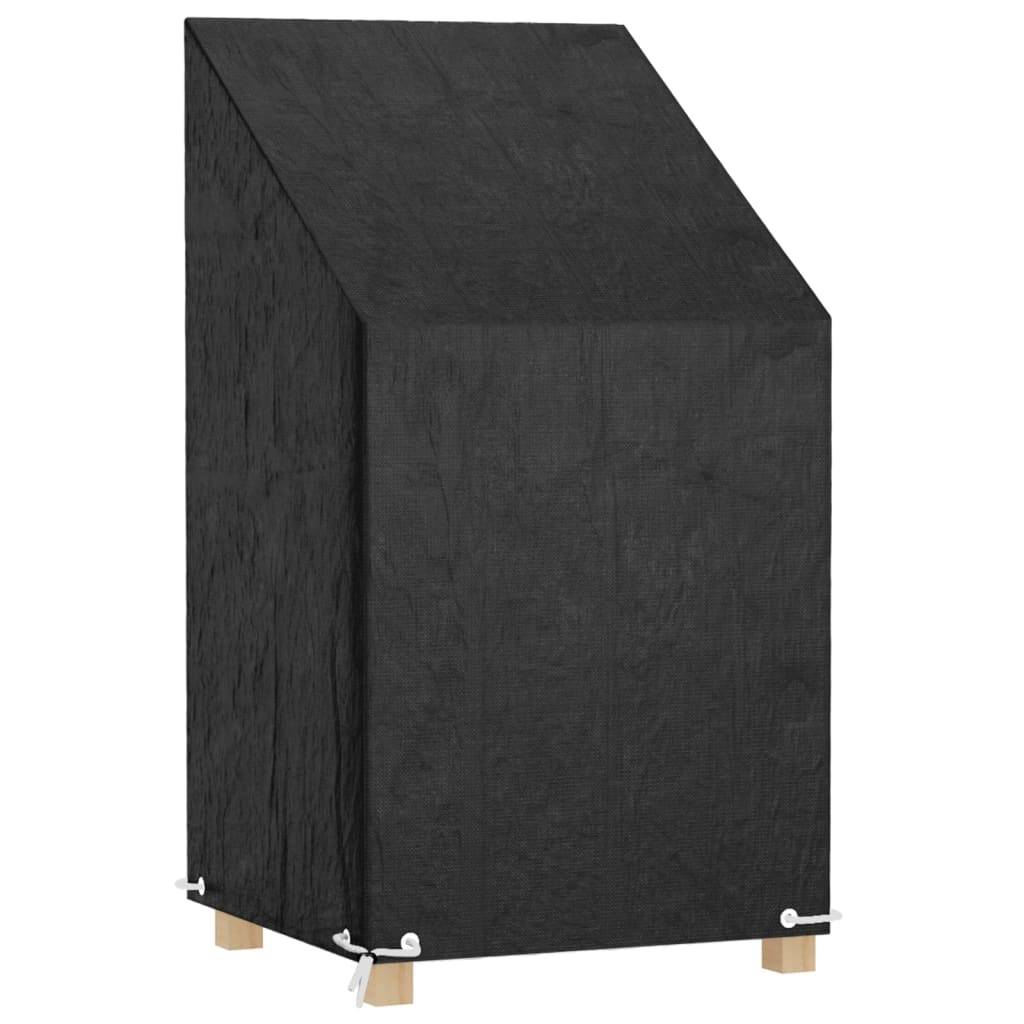 PANGIVO - Housse de chaise de jardin polyéthylène noir 65 x 65 x 80/120 cm - PANGIVO - Image 1