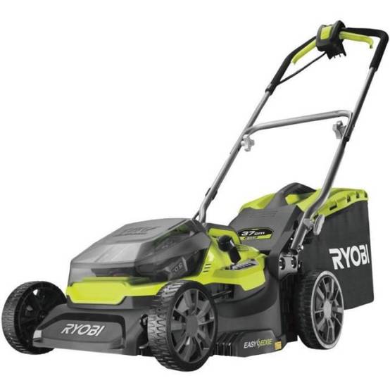 Ryobi - Tondeuse a Gazon RYOBI - poussée HYBRIDE 36V (alimentation par 2 batteries ONE+™) - coupe 37 cm + 2 batteries 5 Ah & charg. - RY18LMH - Image 1