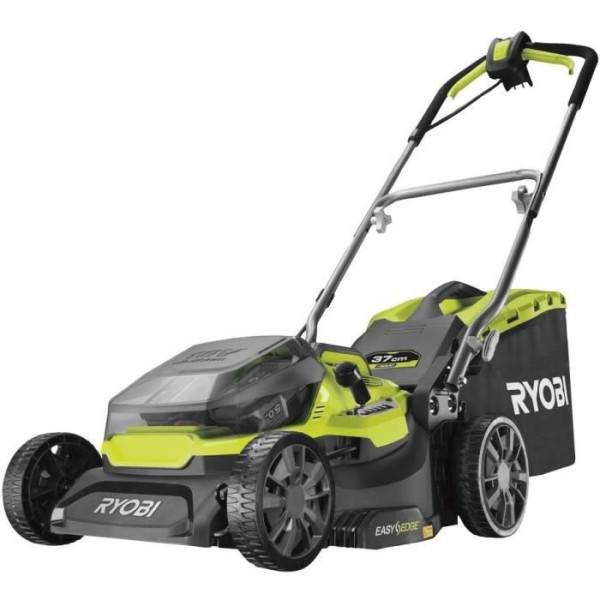 Ryobi - Tondeuse a Gazon RYOBI -   poussée HYBRIDE 36V (alimentation par 2 batteries ONE+™) - coupe 37 cm + 2 batteries 5 Ah & charg. - RY18LMH - Image 1