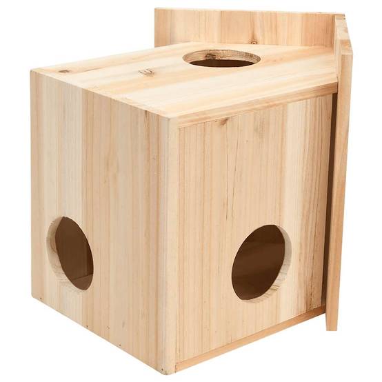 Abri pour écureuils en bois de sapin massif refuge pour jardin 26x25x29 cm – ComfortXL Outdoor Living - Image 2