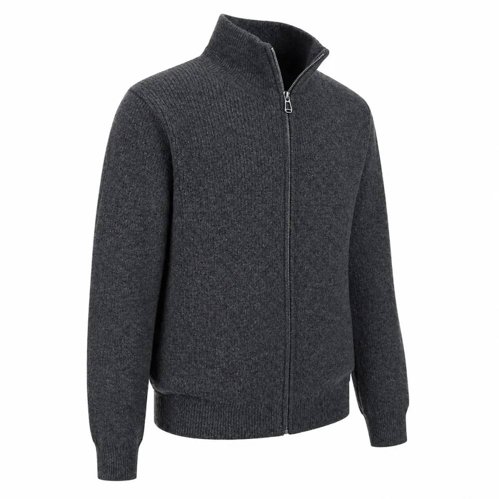 Blouson Cicero gris 70% acrylique 30% laine Taille L - Image 7