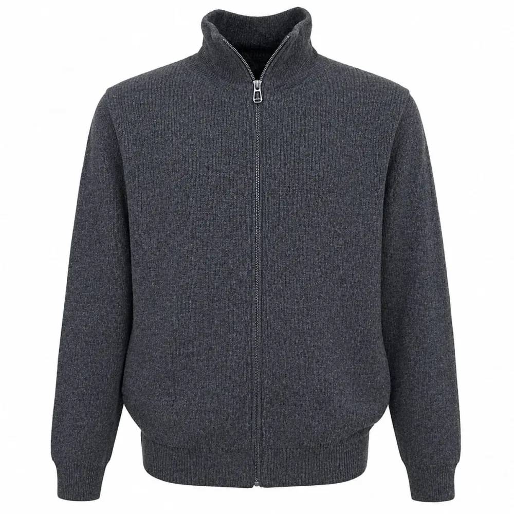 Blouson Cicero gris 70% acrylique 30% laine Taille L - Image 2