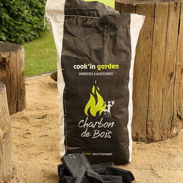 Charbon de bois qualité restaurant - FSC® 100% - sac de 40L - gros cube - Image 4