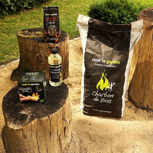 Charbon de bois qualité restaurant - FSC® 100% - sac de 40L - gros cube - Image 3