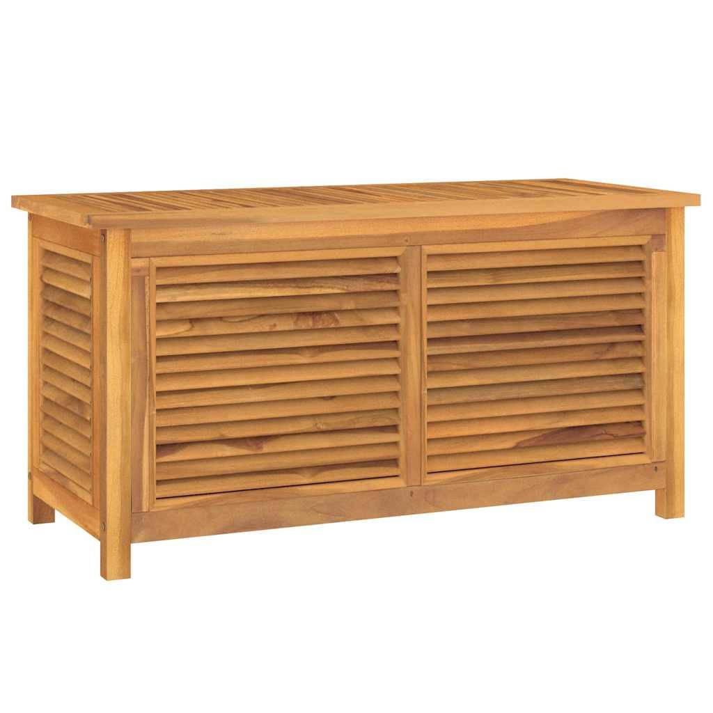 Coffre de rangement bois de teck naturel 114 x 50 x 58 cm - PANGIVO - Image 2