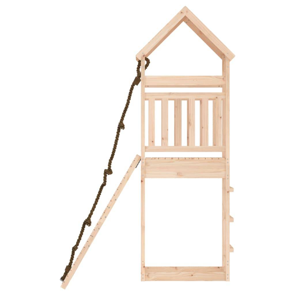 Helloshop26 - Maisonnette de jeu avec mur d'escalade 55 x 175 x 264 cm bois massif de pin - Image 5