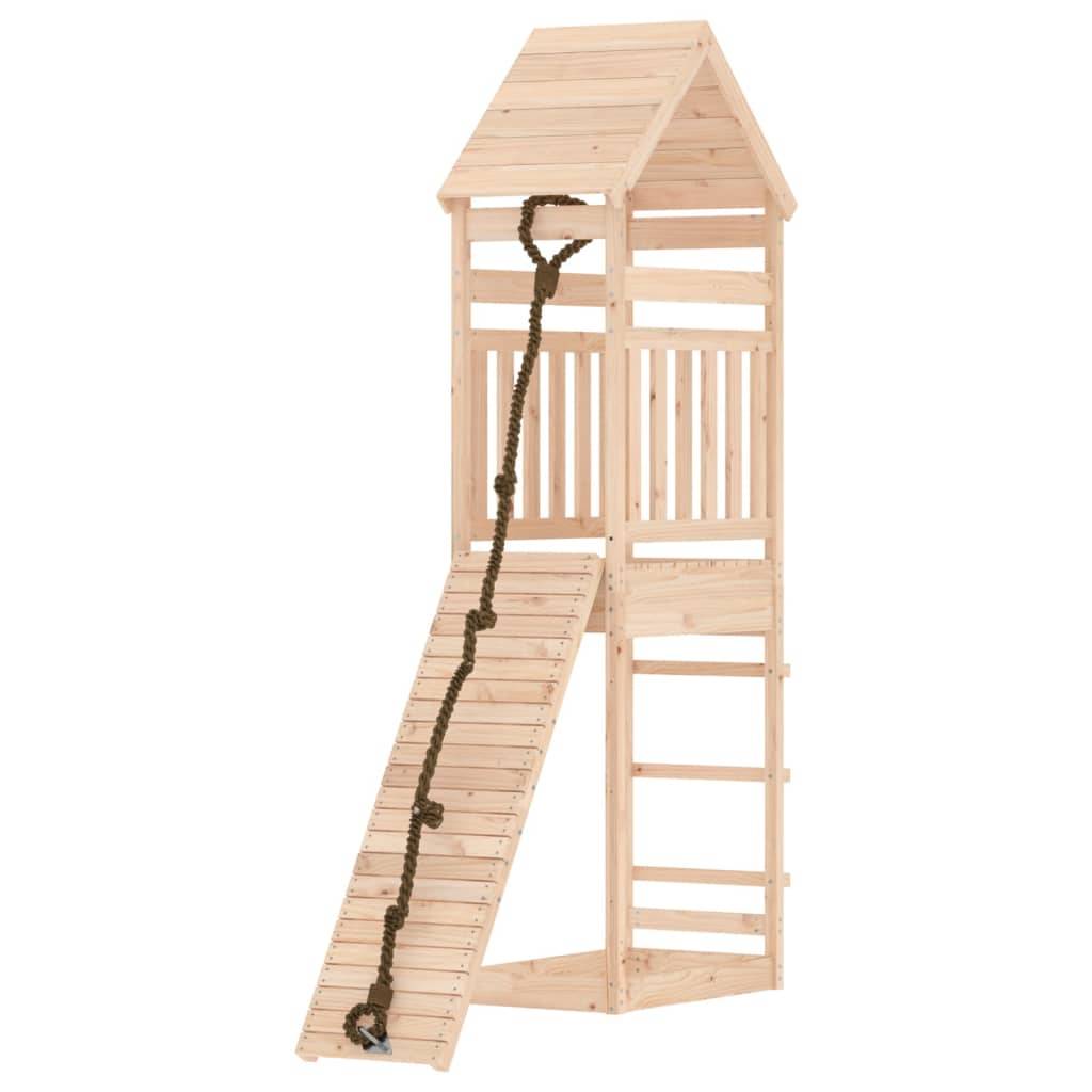 Helloshop26 - Maisonnette de jeu avec mur d'escalade 55 x 175 x 264 cm bois massif de pin - Image 2