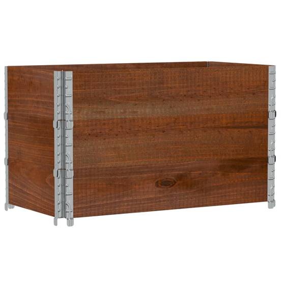 Bac Potager Surélevé Marron en Bois de Pin Massif pour Jardin Pliable 100x50x60,5 cm - ComfortXL Outdoor Living - Image 5