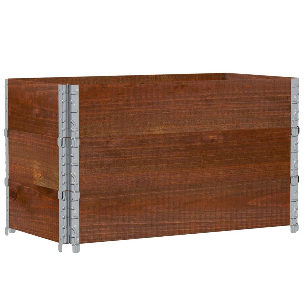 Bac Potager Surélevé Marron en Bois de Pin Massif pour Jardin Pliable 100x50x60,5 cm - ComfortXL Outdoor Living - Image 2