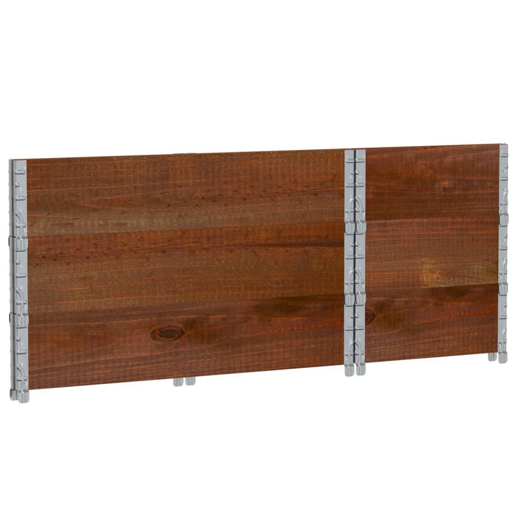 Bac Potager Surélevé Marron en Bois de Pin Massif pour Jardin Pliable 100x50x60,5 cm - ComfortXL Outdoor Living - Image 6