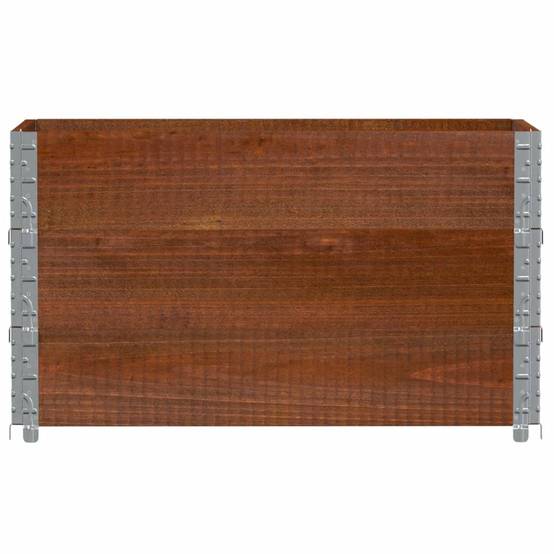 Bac Potager Surélevé Marron en Bois de Pin Massif pour Jardin Pliable 100x50x60,5 cm - ComfortXL Outdoor Living - Image 3