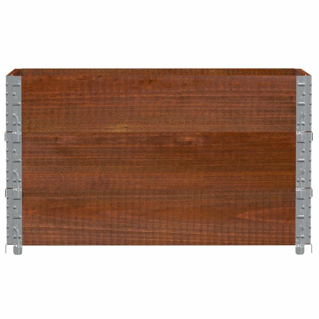 Bac Potager Surélevé Marron en Bois de Pin Massif pour Jardin Pliable 100x50x60,5 cm - ComfortXL Outdoor Living - Image 3