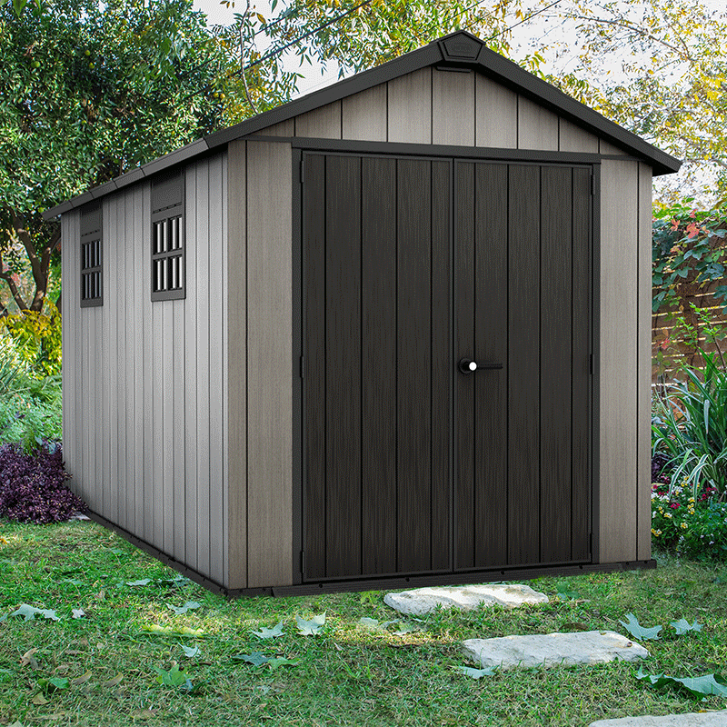 Keter - Abri de jardin en résine Keter 10m² - OAKLAND BROSSIUM® 7513 - Gris - Image 1