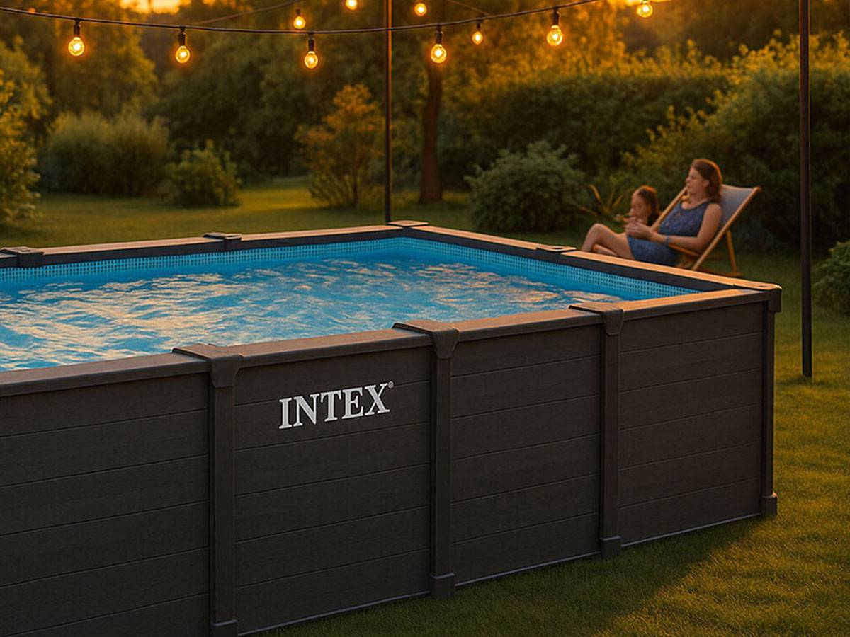 Piscine tubulaire Graphite rectangulaire 6,00 x 3,00 x 1,24 m - Intex - Image 5