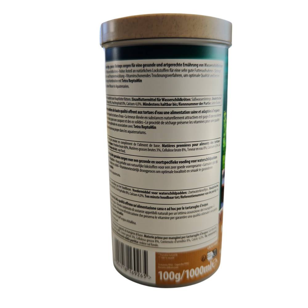Tetra - Crevettes entières séchés 100 g - 1L pour toutes les tortues d'eau - Image 5