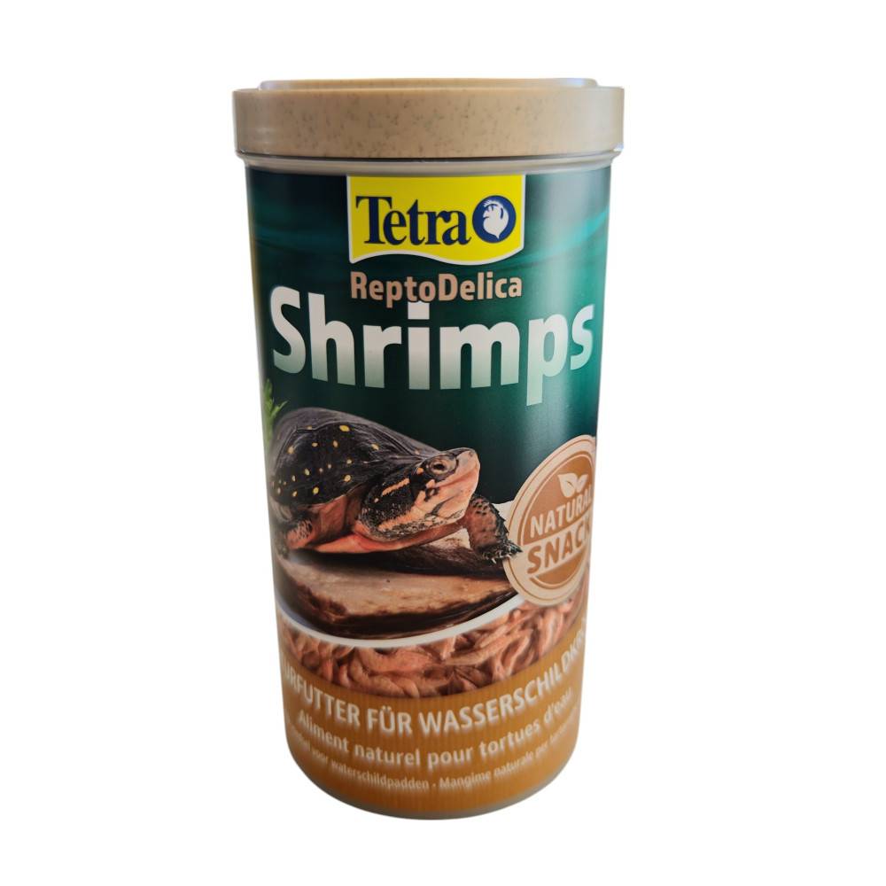 Tetra - Crevettes entières séchés 100 g - 1L pour toutes les tortues d'eau - Image 1