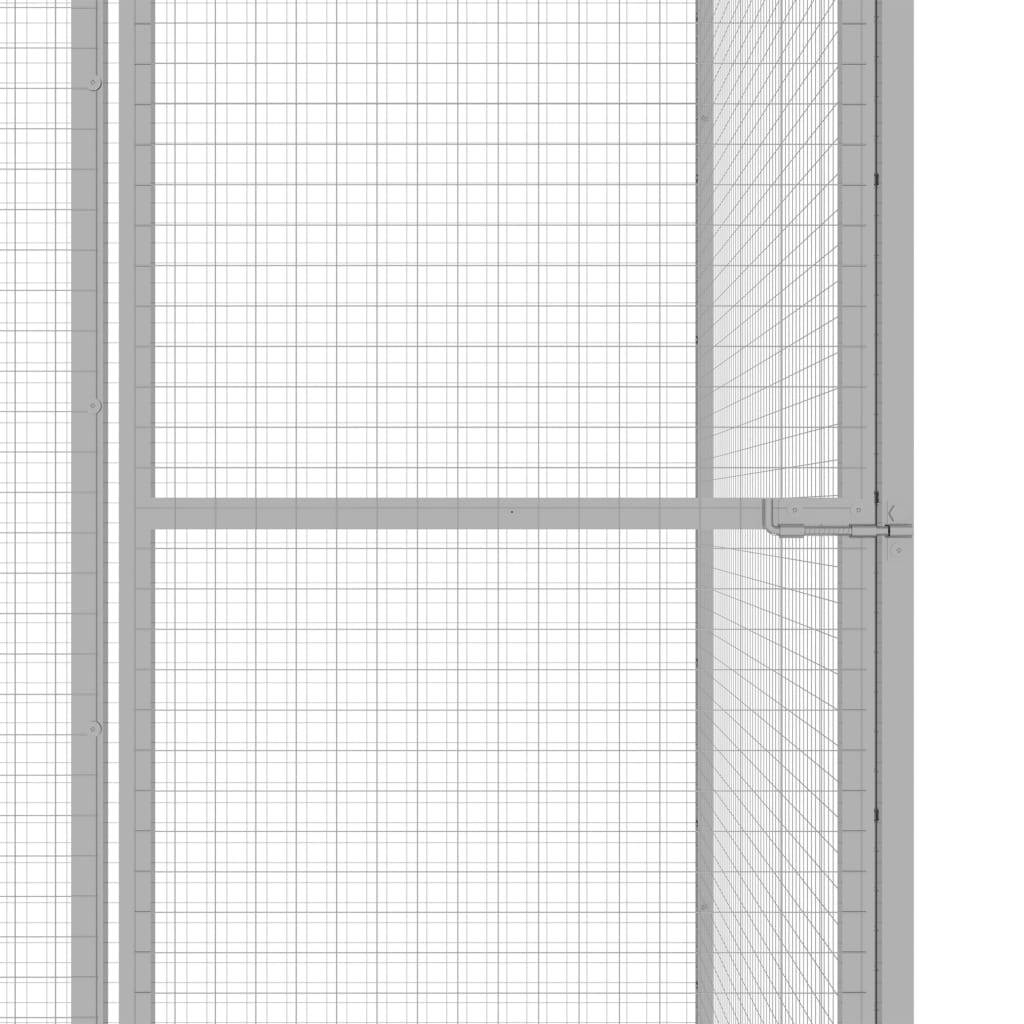 Cage pour chat - Cage extérieur/intérieur 6x1,5x1,5 m Acier galvanisé - Image 4
