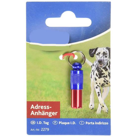 Tubes adresse rouge et bleu pour collier - Image 2