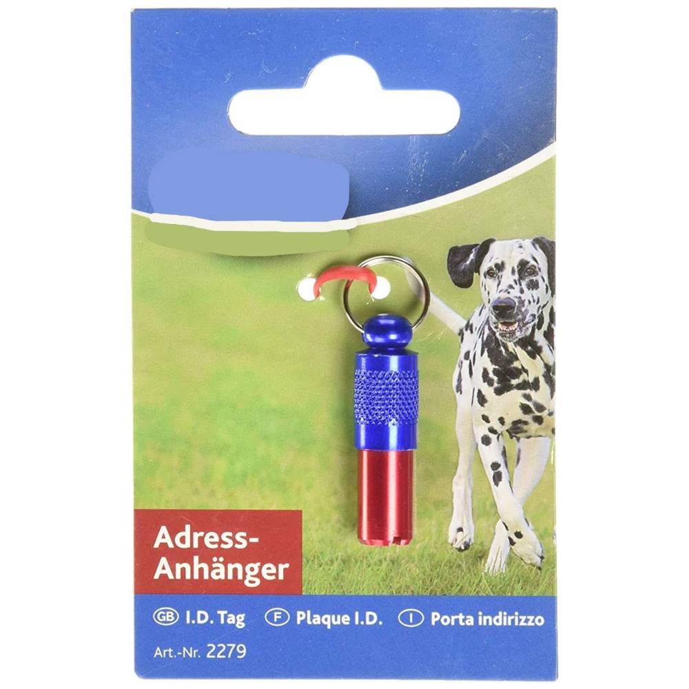 Tubes adresse rouge et bleu pour collier - Image 2