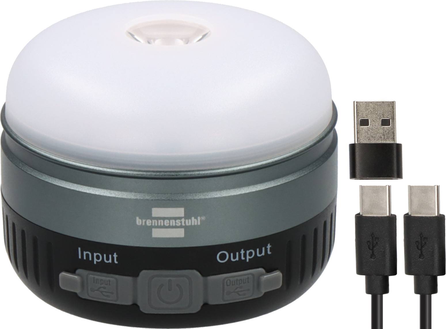 Lampe de camping LED OLI 400 AS solaire rechargeable, 450 lm, IP54 - BRENNENSTUHL - 1173740004 - Image 1