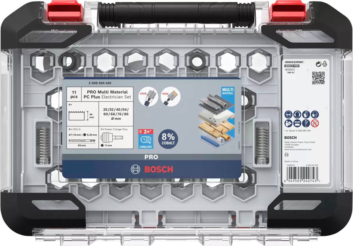 Bosch - Coffret de 8 scies trépans PRO BIM Multi Material PC Plus - BOSCH - 2608594430 - Image 3