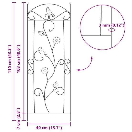 Pergola Carrée en Bambou Naturel Support Rosiers et Plantes 170cm - ComfortXL Outdoor Living - Image 9