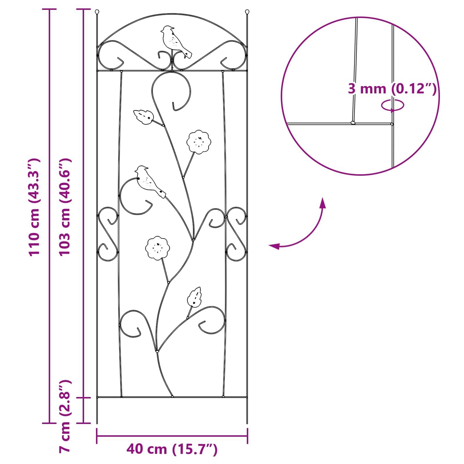 Pergola Carrée en Bambou Naturel Support Rosiers et Plantes 170cm - ComfortXL Outdoor Living - Image 9