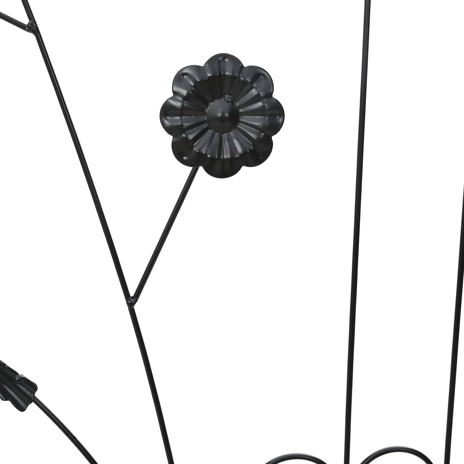 Pergola Carrée en Bambou Naturel Support Rosiers et Plantes 170cm - ComfortXL Outdoor Living - Image 8