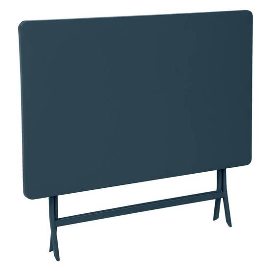 Hesperide - Table de jardin pliante rectangulaire "Greensboro" pétrole 4 places en acier traité époxy - Hespéride - Image 5