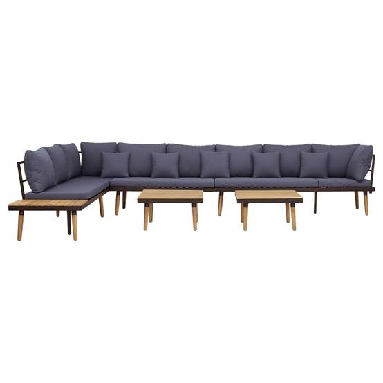 Vidaxl - Salon de jardin à 8 places avec coussins Bois d'acacia solide vidaXL 316644 - Image 8