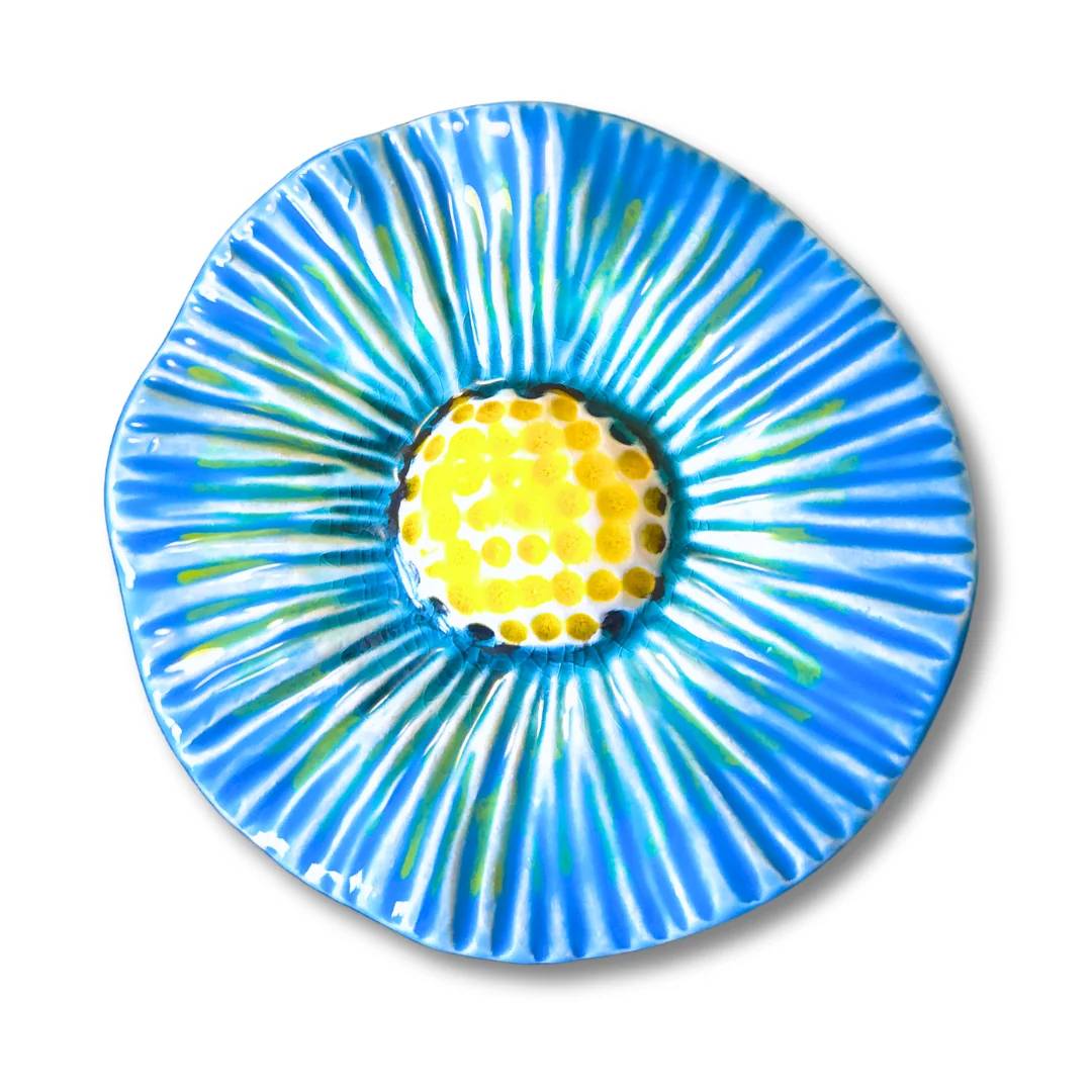 Fleur en céramique Uniflora — 012 · Bleu - Image 1